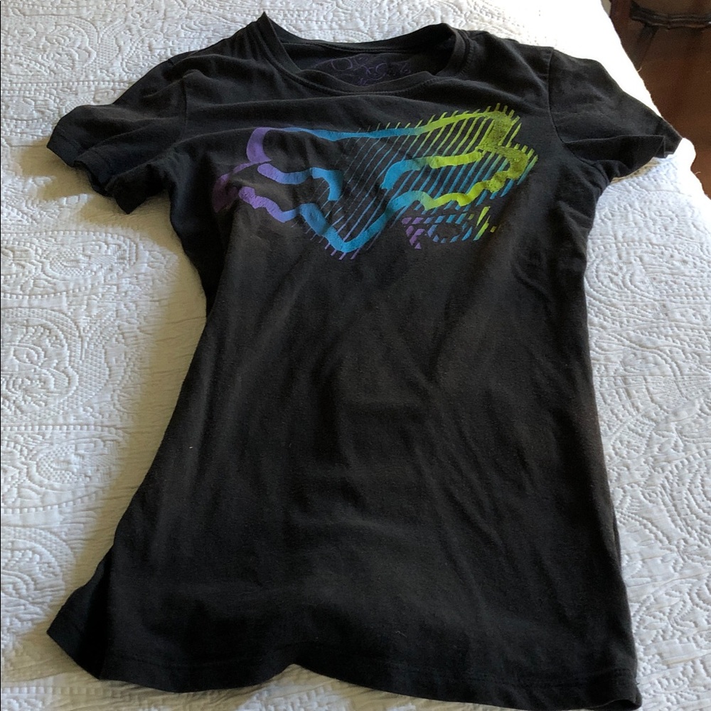 Vtg distressed FOX logo tee